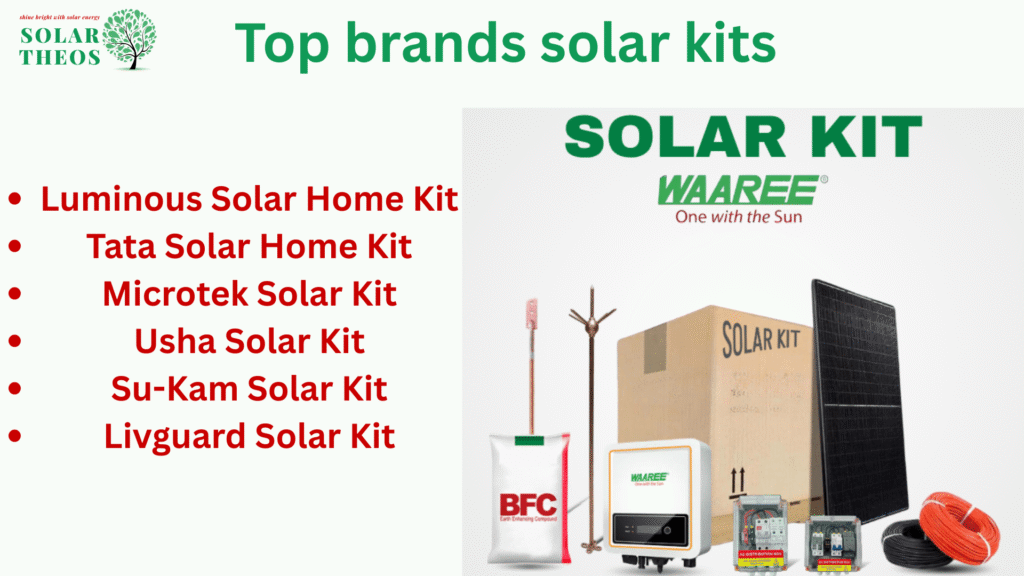 portable solar power kit for home use