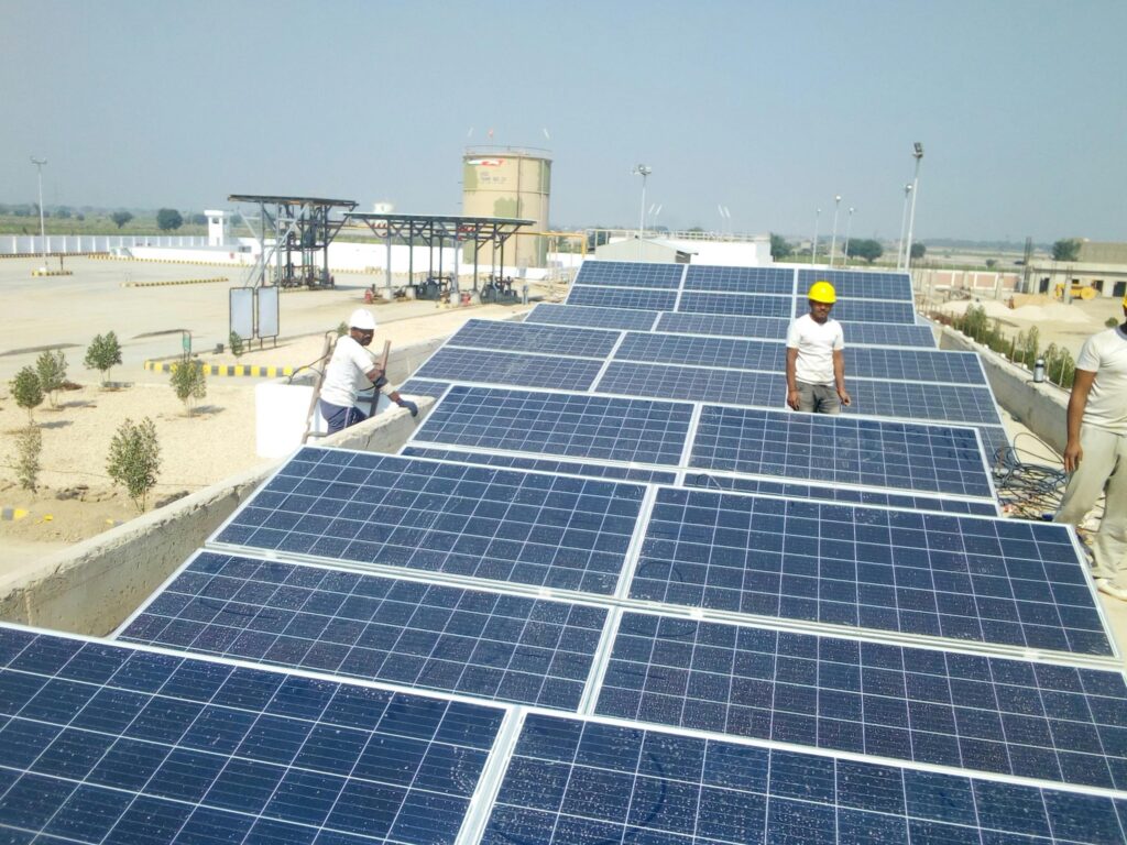 fixed solar panel rooftop installation in india