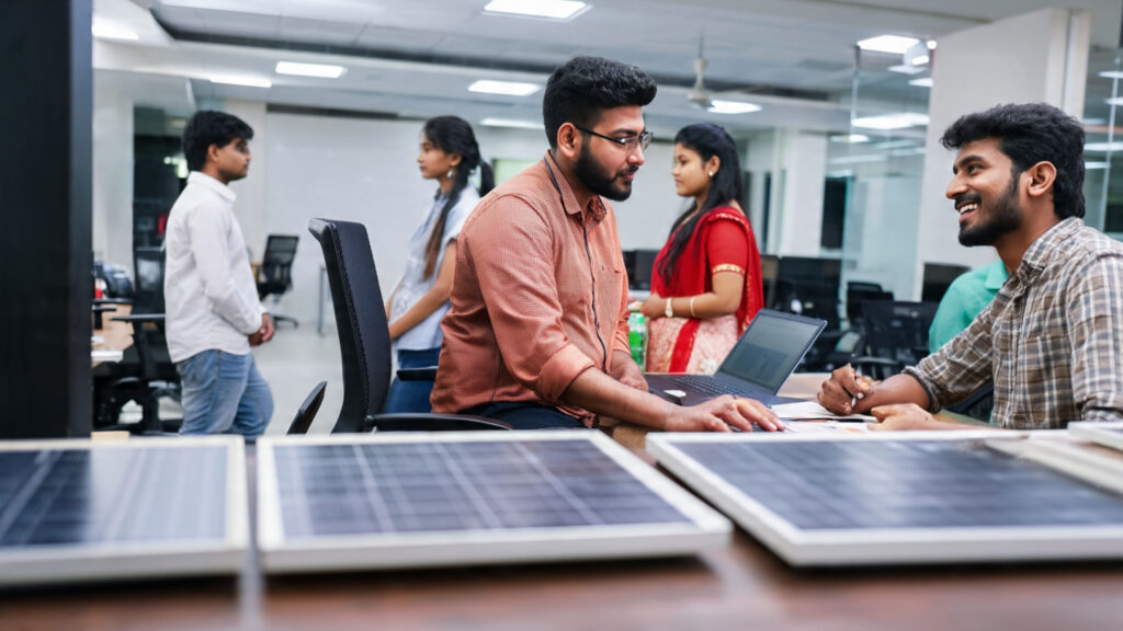 Fresher candidate applying for solar company job